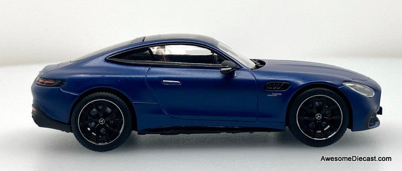 2023 Mercedes AMG GT43, Matte Blue 1:43 Diecast Model Car by I-Scale