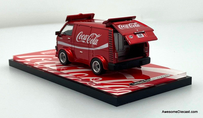 Mitsubishi Delica 300, Candy Red: Coca Cola 1:64 Diecast Model Van by Bliss