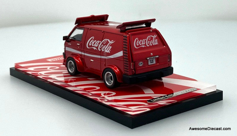 Mitsubishi Delica 300, Candy Red: Coca Cola 1:64 Diecast Model Van by Bliss