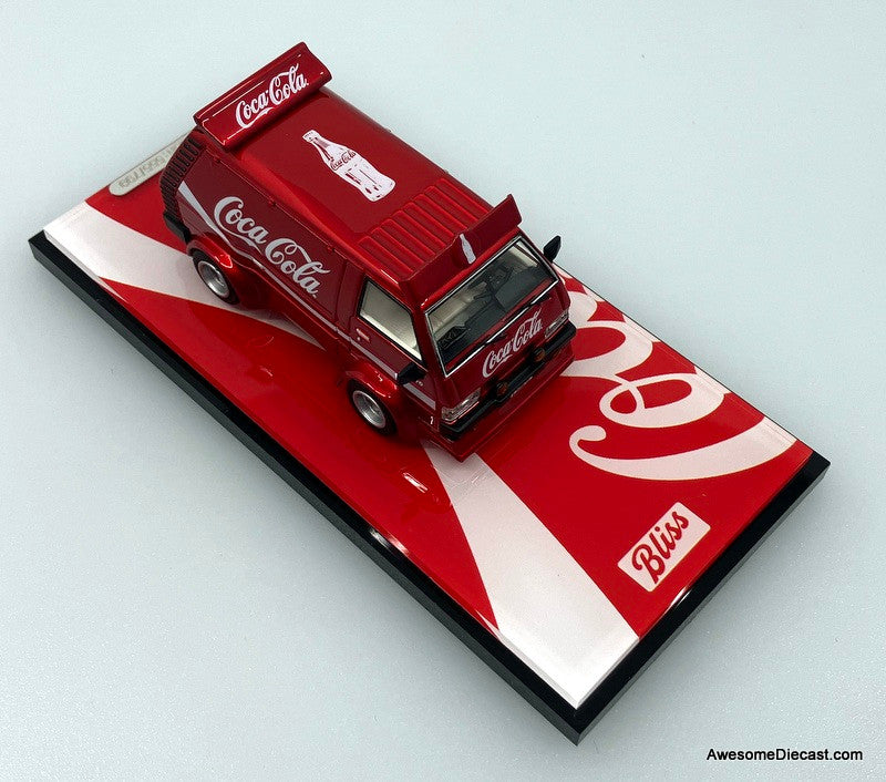 Mitsubishi Delica 300, Candy Red: Coca Cola 1:64 Diecast Model Van by Bliss