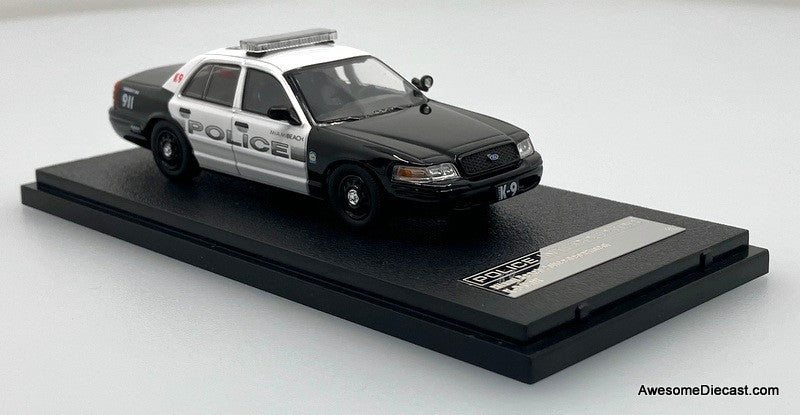Ford Crown Victoria Police Interceptor: Miami Beach K-9 Police Department 1:64 Diecast Model Car by Rollin