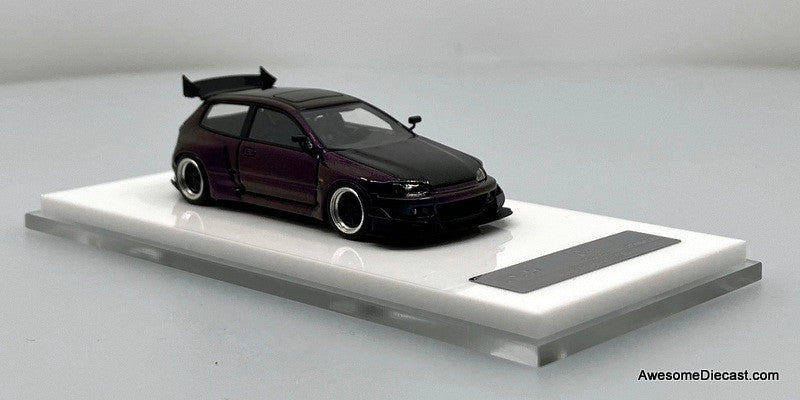 Pandem Honda Civic EG4, Chameleon 1:64 Resin Cast Model by YM Model