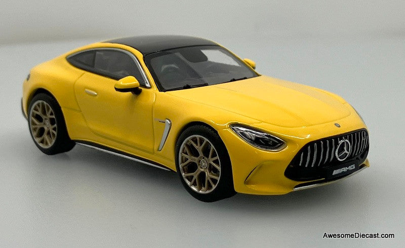 2023 Mercedes AMG GT43, Sun Yellow 1:43 Diecast Model Car by I-Scale