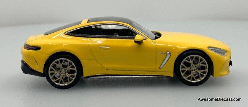 2023 Mercedes AMG GT43, Sun Yellow 1:43 Diecast Model Car by I-Scale