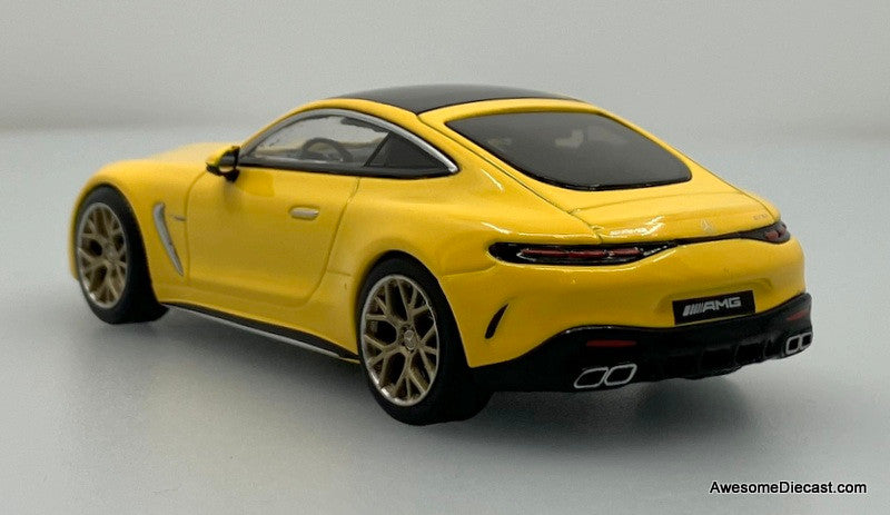 2023 Mercedes AMG GT43, Sun Yellow 1:43 Diecast Model Car by I-Scale