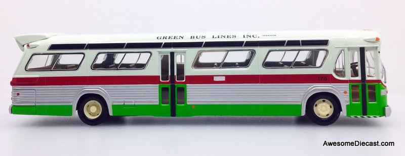 RARE!! Corgi 1:50 GM Fishbowl Bus: Green Bus Lines New York