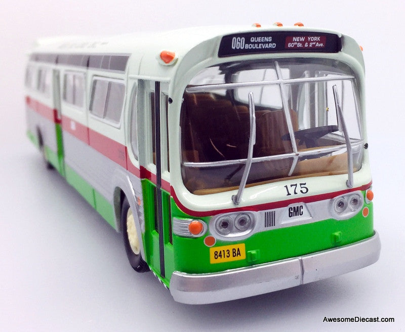 RARE!! Corgi 1:50 GM Fishbowl Bus: Green Bus Lines New York