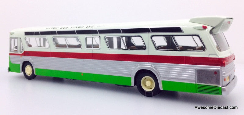 RARE!! Corgi 1:50 GM Fishbowl Bus: Green Bus Lines New York