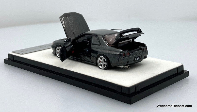 Nissan GTR R-32, Metallic Gray 1:64 Diecast Model Car by PGM