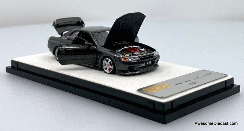 Nissan GTR R-32, Metallic Gray 1:64 Diecast Model Car by PGM