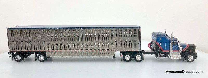 DCP by FG 1:64 Kenworth W900A w/ Wilson Livestock Trailer: John Wayne Cattle Company