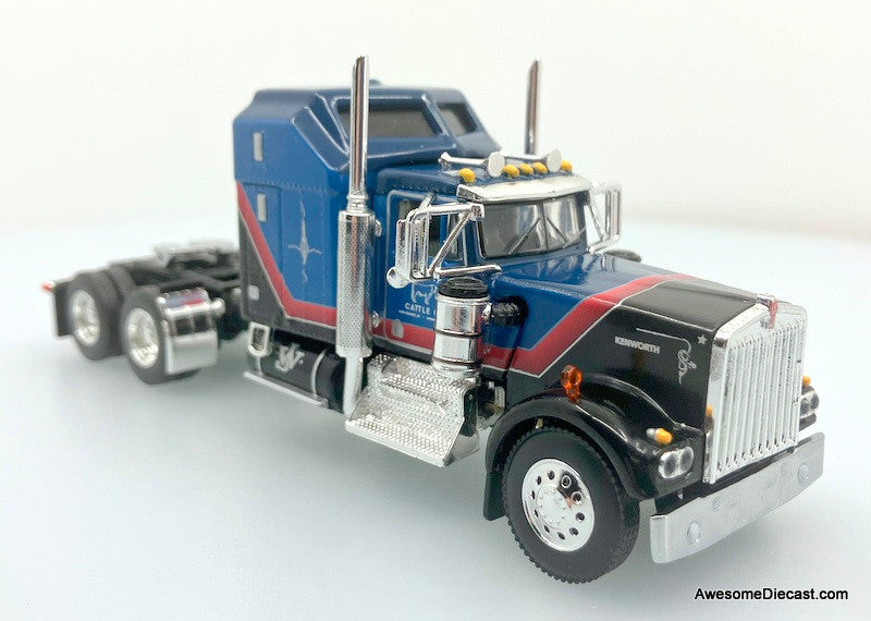 DCP by FG 1:64 Kenworth W900A w/ Wilson Livestock Trailer: John Wayne Cattle Company