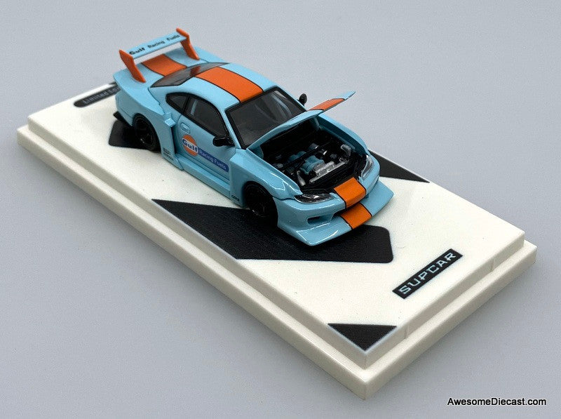 Nissan Silvia S15: Gulf Livery 1:64 Diecast Model Car by Supcar