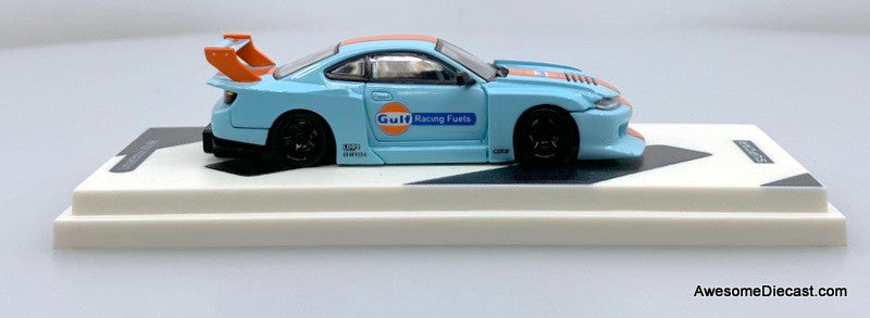 Nissan Silvia S15: Gulf Livery 1:64 Diecast Model Car by Supcar