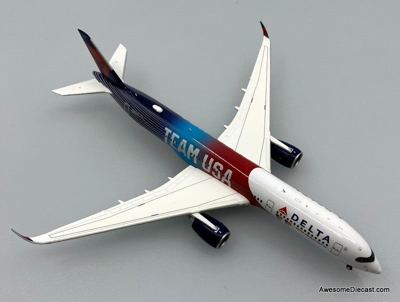 Airbus A350-900: Delta Airlines (N531DN) Team USA 1:200 Diecast Model Plane by Gemini 200
