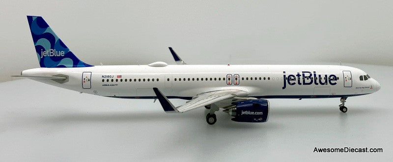 Airbus A321neo: Jet Blue (Reg #N2180J) "Mint For Big Things" 1:200 Diecast Model Plane by Gemini200