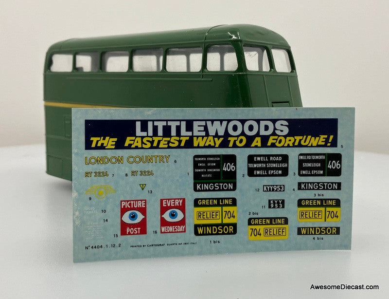 Solido 1:50 Double Decker London Country Bus, Green