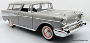 1957 Chevrolet Nomad, Silver 1:18 Die Cast Model Car by Road Signature