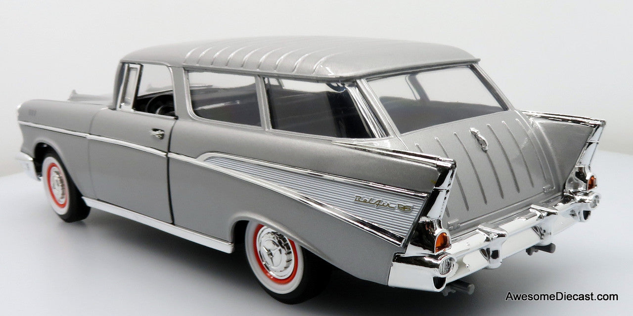 1957 Chevrolet Nomad, Silver 1:18 Die Cast Model Car by Road