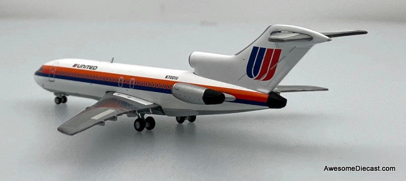 Boeing 727-100: United Airlines (Reg #N7001U) Saul Bass 1:400 Diecast Model Plane by Gemini Jets