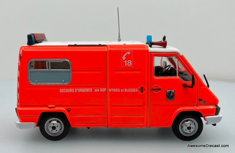 Odeon 1:43 1981 Renault Master T30 VSAB Picot SDIS 25: French Fire Service