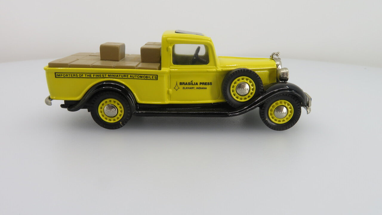 1935 Dodge Pick-Up Brasilia Press, Yellow 1:43 White Metal Model Car by Brooklin Models