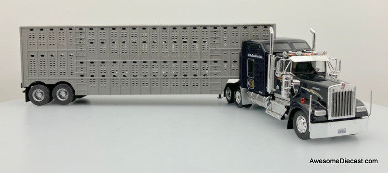 Altaya 1:43 1991 Kenworth W900 Sleeper Tractor w/Livestock Trailer: McDonald & Sons