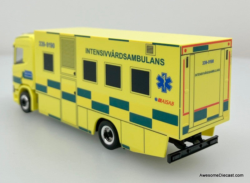 Herpa 1:87 Scania CR ND Box Truck: Sweden Intensive Care Ambulance