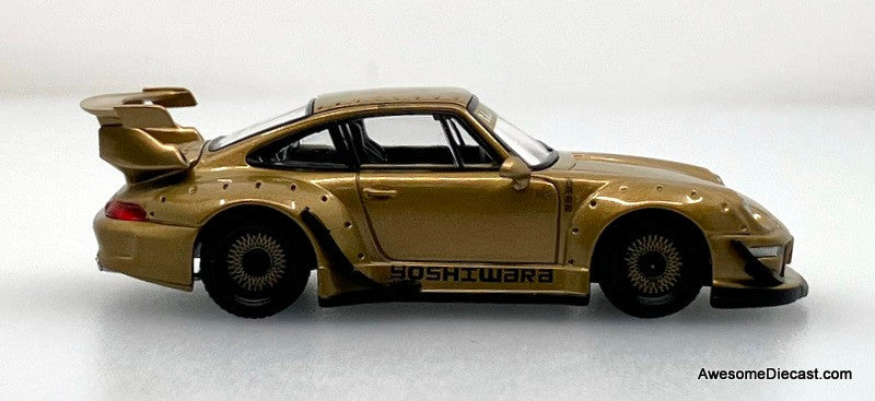 Porsche 993 RWB, Gold 1:64 Diecast Model Car by Model M