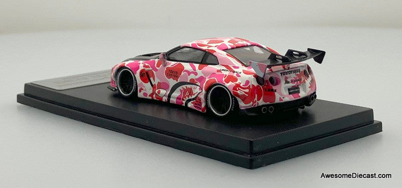 Nissan GTR R-35 LB Pink Tokyo Custom 1:64 Diecast Model Car by My Model Collect