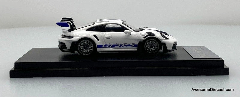 Porsche 911 GT3 RS (992), White 1:64 Diecast Model Car by TPC