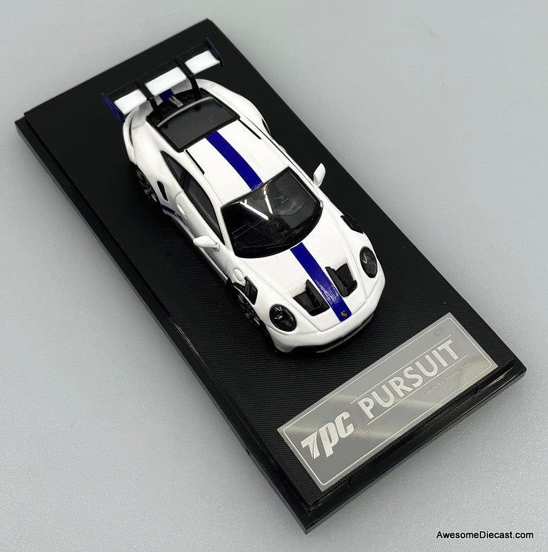 Porsche 911 GT3 RS (992), White 1:64 Diecast Model Car by TPC