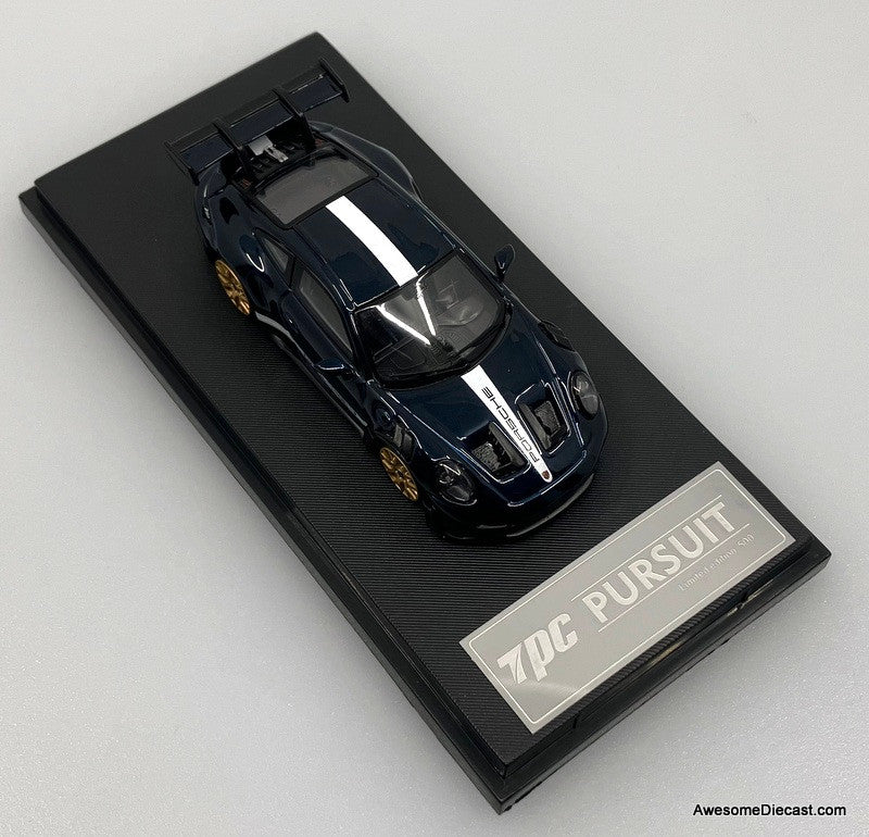 Porsche 911 GT3 RS (992), Metallic Blue 1:64 Diecast Model Car by TPC