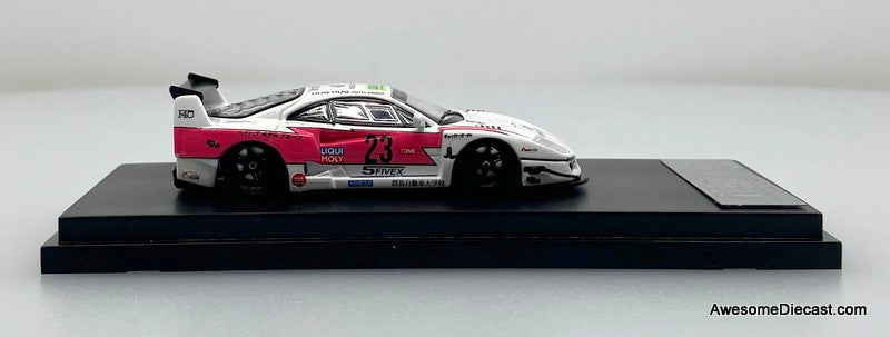 Ferrari F40 LBWK #23, White/Pink 1:64 Diecast Model Car by Ghost Player
