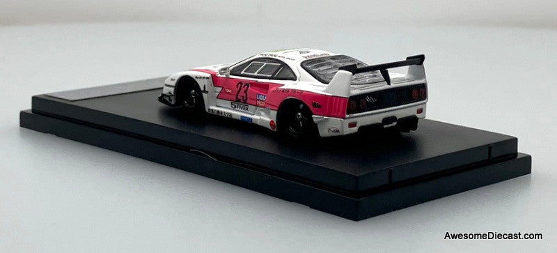 Ferrari F40 LBWK #23, White/Pink 1:64 Diecast Model Car by Ghost Player