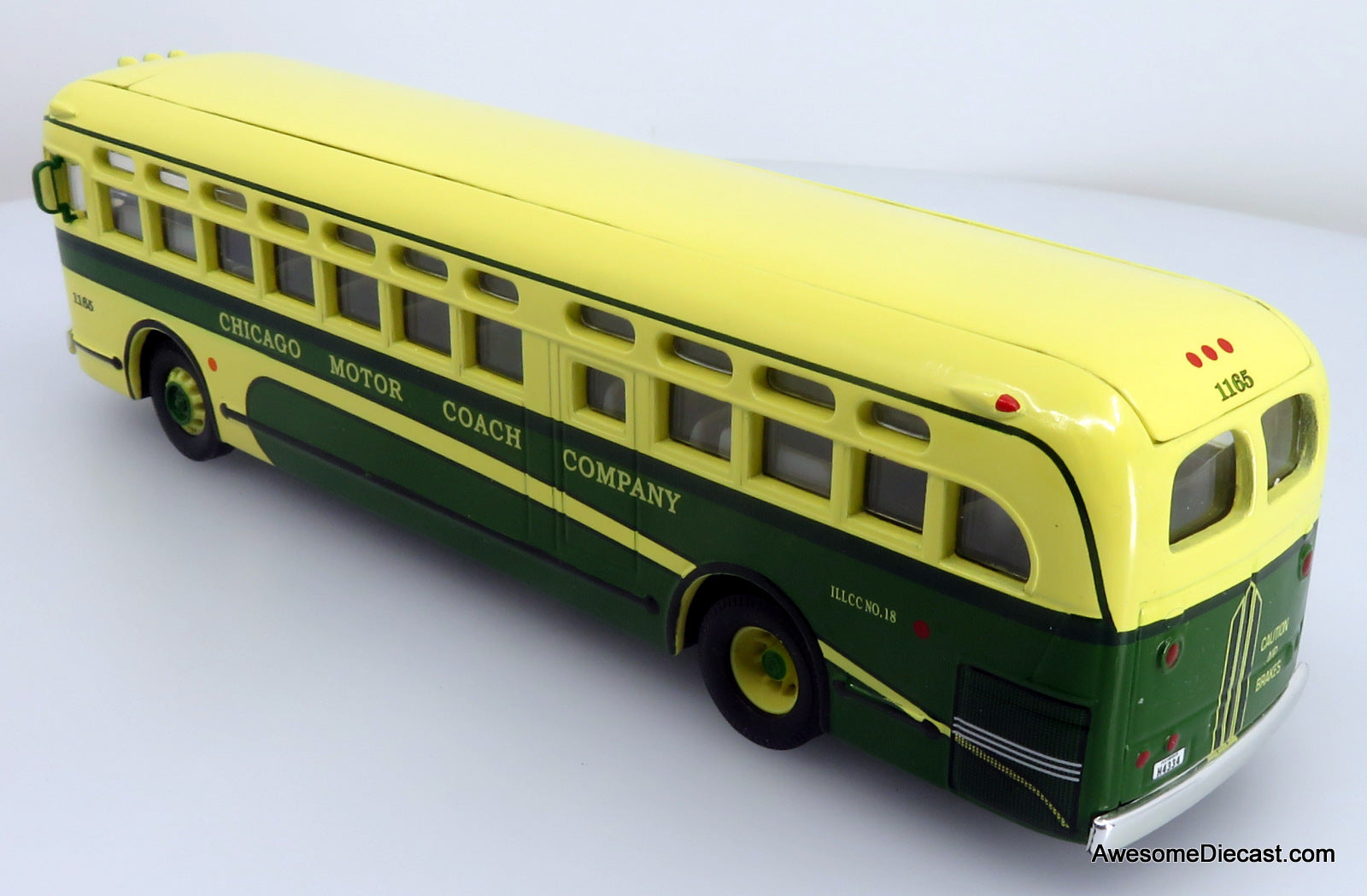 GM 4505 Transit Bus: Chicago Motor Coach Company - 1:50 Diecast Model Bus by Corgi