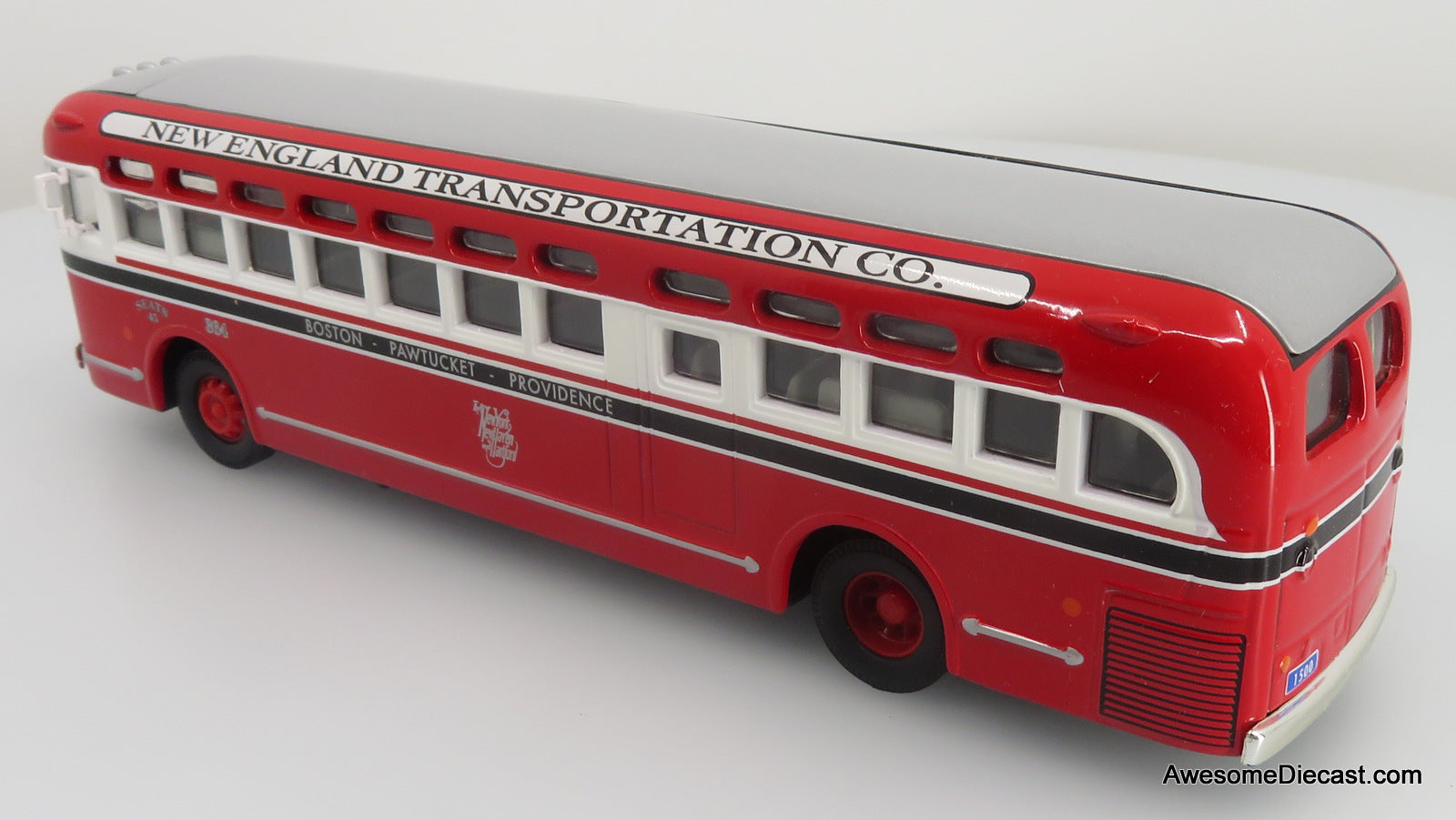 GM 4507 Transit Bus: New England Transportation Co. - 1:50 Diecast Model Bus by Corgi