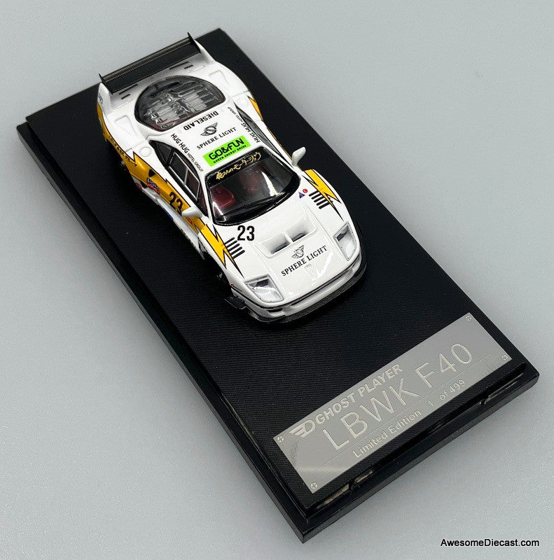 GHOST PLAYER LBWKフェラーリＦ40 Ghost Player LBWK F40 1:64 Diecast | LOT57 Supplies