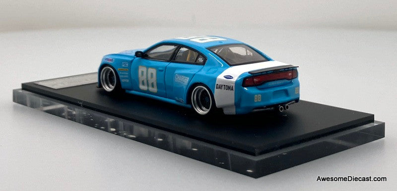 Dodge Charger Brawler #88, Blue 1:64 Diecast Model Car by Time Micro