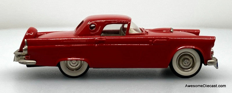 1956 Ford Thunderbird Hard Top, Red 1:43 White Metal Model Car by The Brooklin Collection