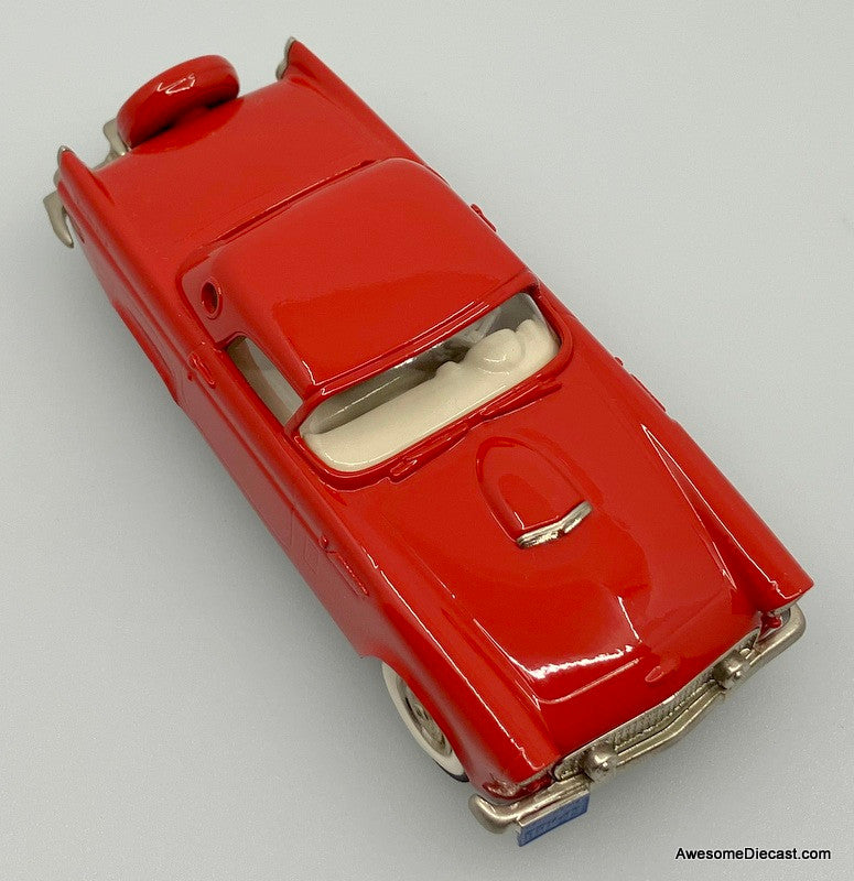 1956 Ford Thunderbird Hard Top, Red 1:43 White Metal Model Car by The Brooklin Collection
