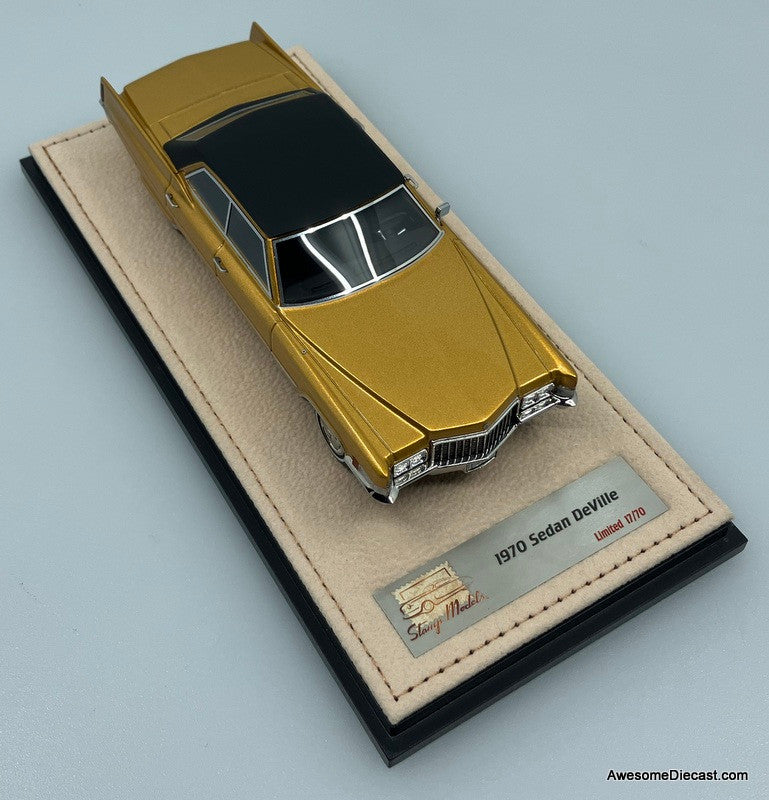 1970 Cadillac Sedan DeVille, Byzantine Gold 1:43 Resin Cast Model