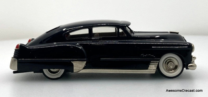 1948 Cadillac Dynamic Fast Back Coupe, Black 1:43 White Metal Model Car by The Brooklin Collection