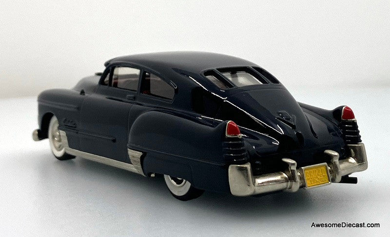 1948 Cadillac Dynamic Fast Back Coupe, Black 1:43 White Metal Model Car by The Brooklin Collection
