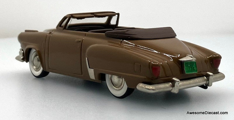 1952 Studebaker Commander Convertible, Brown 1:43 White Metal Model Car by The Brooklin Collection