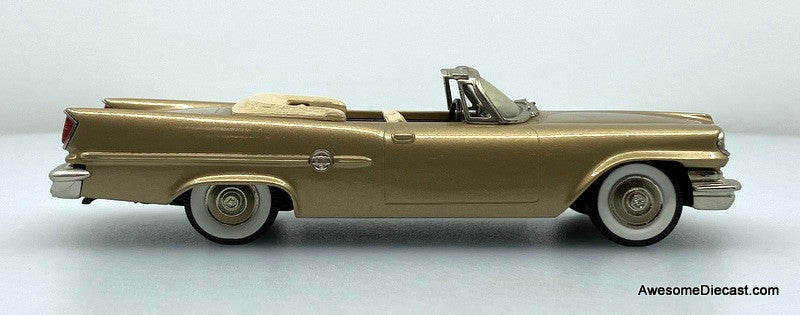 1959 Chrysler 300E Convertible, Gold 1:43 White Metal Model Car by The Brooklin Collection