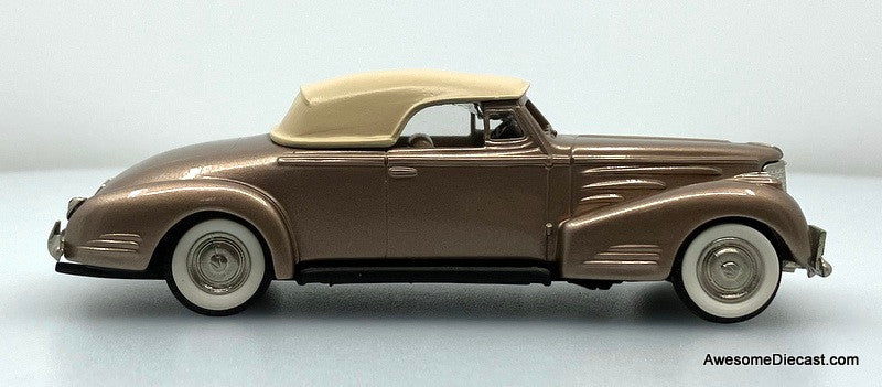 1940 Cadillac V16 Convertible Coupe, Metallic Bronze Pink Shade 1:43 White Metal Model Car by The Brooklin Collection