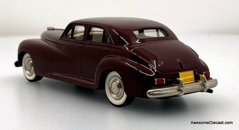 1941 Packard Clipper, Maroon 1:43 White Metal Model Car by The Brooklin Collection