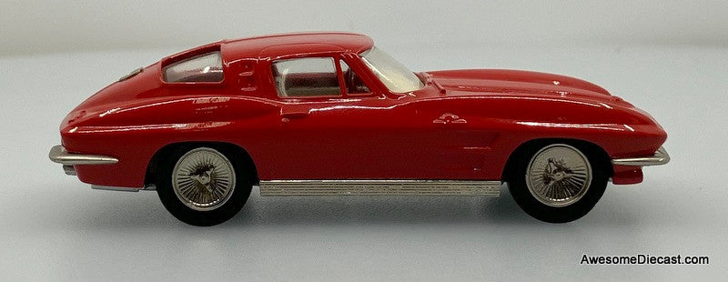 1963 Chevrolet Corvette Stingray Coupe, Red 1:43 White Metal Model Car by Brooklin Models