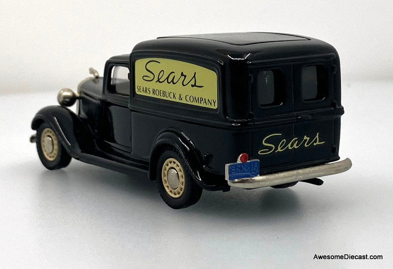 1935 Dodge Delivery Van, Black: Sears Roebuck & Company 1:43 White Metal Model Car by Brooklin Models